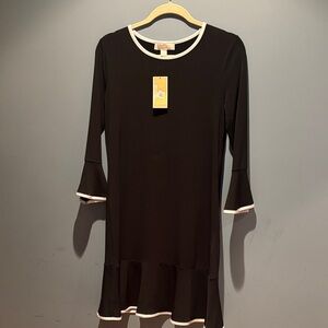 Michael Kors Black Dress with White Trim